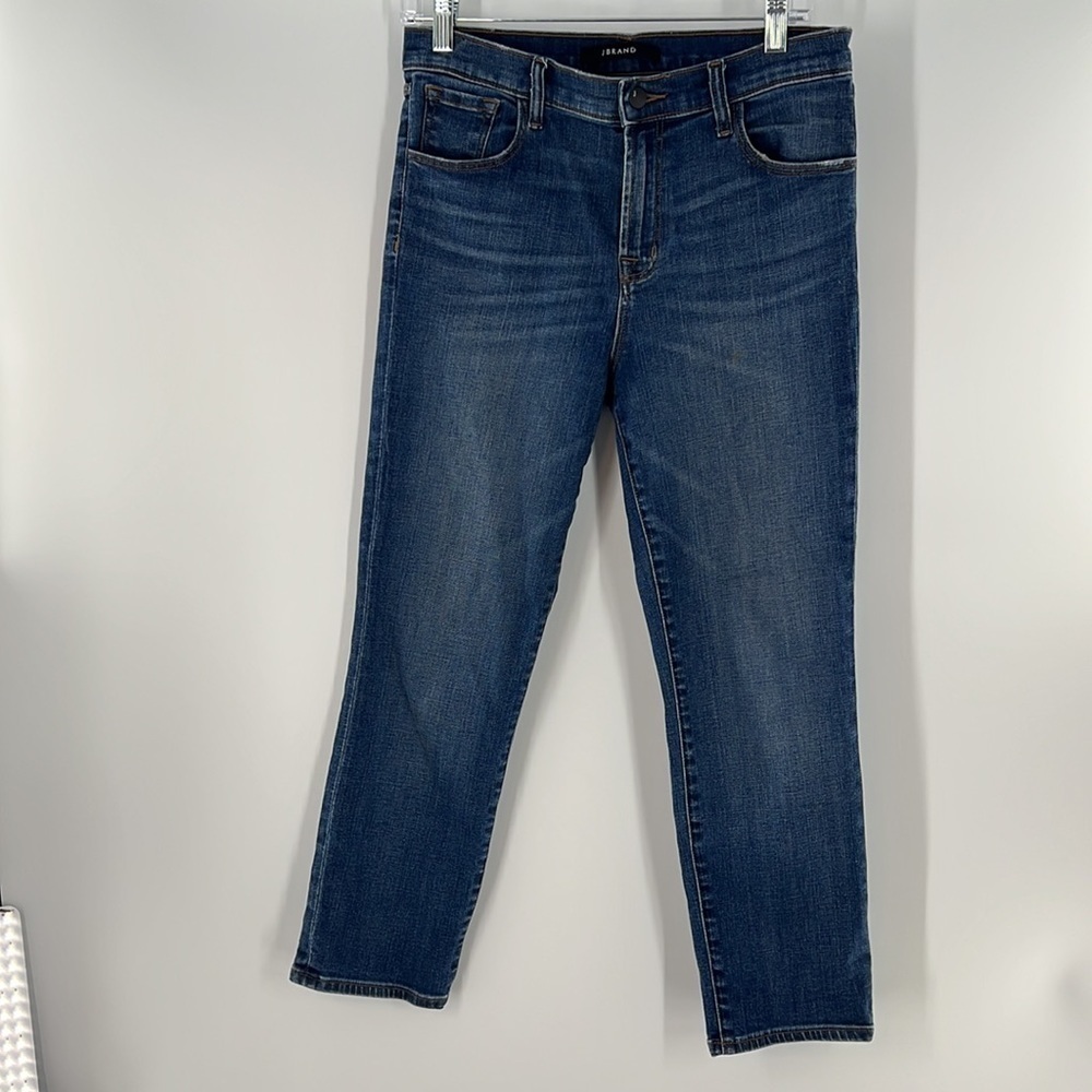 J BRAND DENIM DARK WASH MID RISE JEANS 29